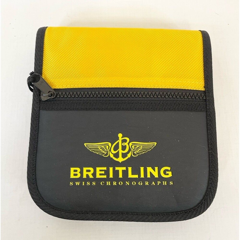 NEW BREITLING Swiss Chronographs CD DVD Case 24 Disk Slots Yellow Black